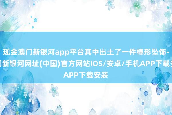 现金澳门新银河app平台其中出土了一件棒形坠饰-澳门新银河网址(中国)官方网站IOS/安卓/手机APP下载安装