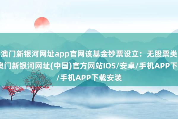 澳门新银河网址app官网该基金钞票设立：无股票类钞票-澳门新银河网址(中国)官方网站IOS/安卓/手机APP下载安装