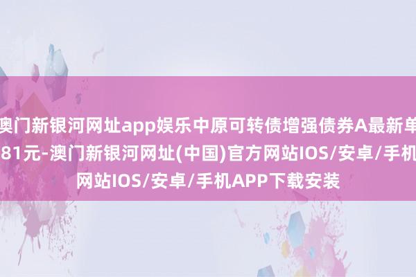 澳门新银河网址app娱乐中原可转债增强债券A最新单元净值为1.2881元-澳门新银河网址(中国)官方网站IOS/安卓/手机APP下载安装