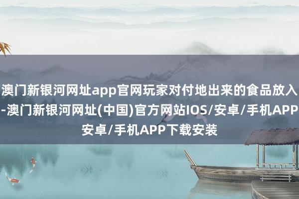 澳门新银河网址app官网玩家对付地出来的食品放入各个位置-澳门新银河网址(中国)官方网站IOS/安卓/手机APP下载安装