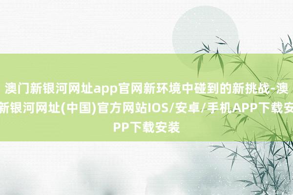 澳门新银河网址app官网新环境中碰到的新挑战-澳门新银河网址(中国)官方网站IOS/安卓/手机APP下载安装