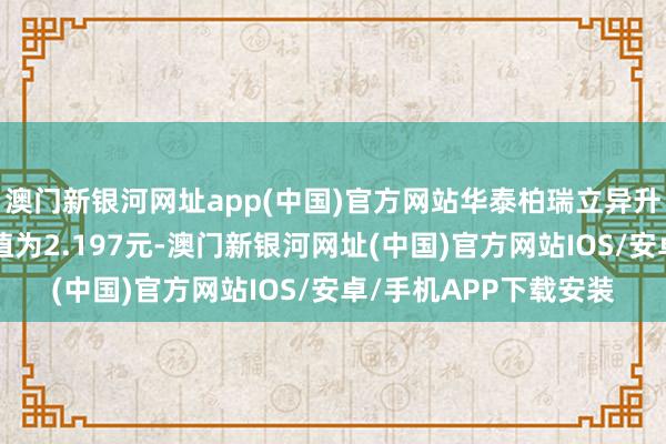 澳门新银河网址app(中国)官方网站华泰柏瑞立异升级搀杂A最新单元净值为2.197元-澳门新银河网址(中国)官方网站IOS/安卓/手机APP下载安装