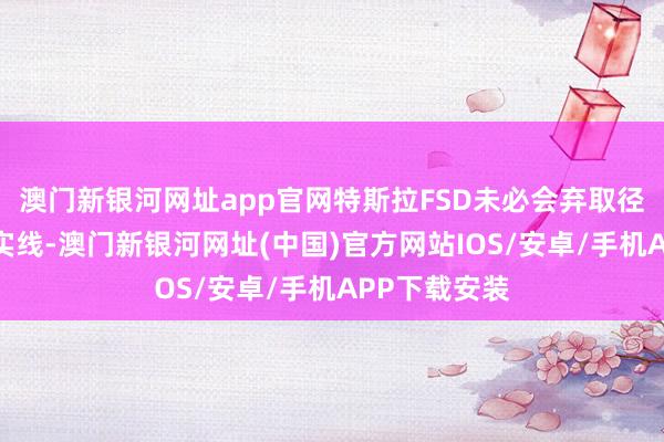 澳门新银河网址app官网特斯拉FSD未必会弃取径直超过双黄实线-澳门新银河网址(中国)官方网站IOS/安卓/手机APP下载安装