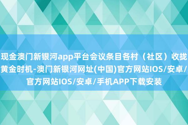 现金澳门新银河app平台会议条目各村（社区）收拢冬春季水利树立的黄金时机-澳门新银河网址(中国)官方网站IOS/安卓/手机APP下载安装